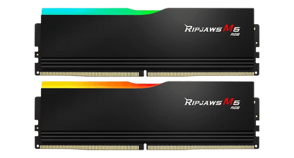 G.SKILL RIPJAWS M5 RGB: 32GB/64GB DDR5-6000/6400/6800 MT/s - Intel XMP 3.0 Ready, Dual Channel Kit (BLACK/WHITE)