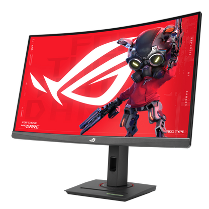 ASUS ROG Strix XG27WCS USB Type-C Gaming Monitor - 27" (2560x1440) Curved, 180Hz (Above 144Hz), 1ms (GTG), Fast VA, Extreme Low Motion Blur Sync, USB Type-C, FreeSync, DisplayWidget Center, tripod socket, HDR