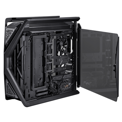ASUS ROG HYPERION GR701 EATX CASE WITH BTF EDITION -  5 x 2.5" Bay, ARGB, 420mm Dual Radiator, 4x140mm Fans, Tempered Glass, 1 Yr Wty