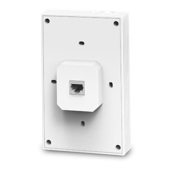 TP-LINK EAP655-Wall AX3000 Wall Plate Wi-Fi 6 Wireless Access Point, Support PoE, Omada Mesh & Omada Cloud