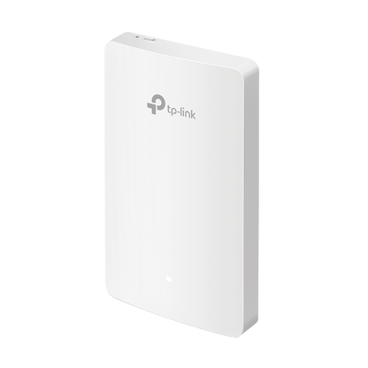 TP-LINK EAP235-Wall Omada AC1200 Wireless MU-MIMO Wi-Fi 6 Dual Band Wall Plate Access Point 4Gx Ports, Cloud Access, Omada App, PoE Supported