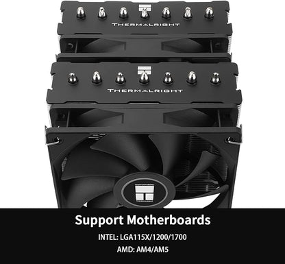 Thermalright Phantom Spirit 120 SE CPU Air Cooler, 7 Heat Pipes, Dual 120mm, TL-C12B V2 PWM Fan, AGHP 4.0 Technology, S-FDB Bearing, For AMD: AM4/AM5, For Intel: 1700/1150/1151/1200