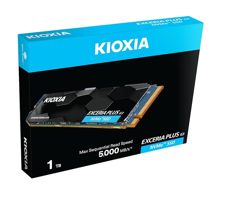 KIOXIA Exceria Plus G4 1TB 2TB M.2 2280 NVMe PCIe 5.0 SSD Internal Solid State Drive, R10000 W7900