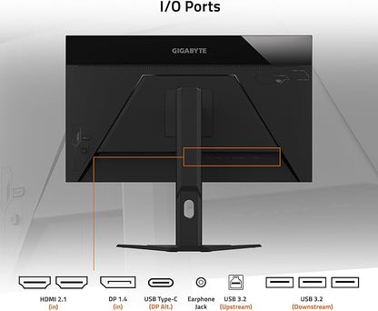 GIGABYTE M27U 27" SS IPS Gaming Monitor - UHD (3840x2160), 160Hz, 1ms MPRT, AMD FreeSync Premium Pro, Type C KVM - HDMI, DP, Type C, Height Adjustable