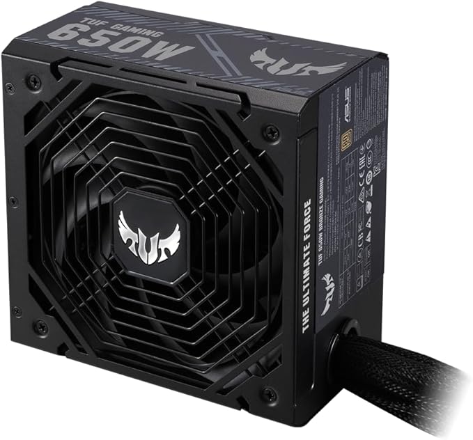 ASUS TUF Gaming 650W ATX12V 80 Plus Bronze Power Supply, TUF-GAMING-650B - Black (6 Years Warranty)