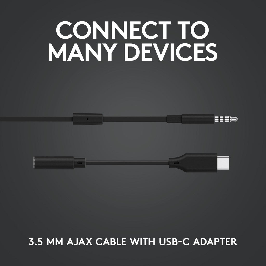 LOGITECH G333 Gaming Earphones with Mic and Dual Drivers