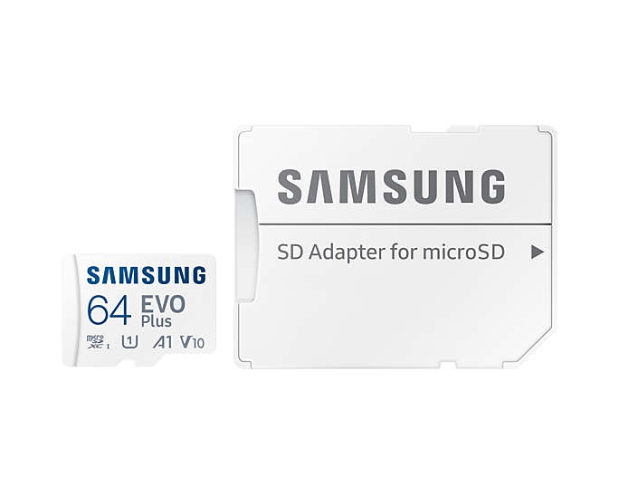 SAMSUNG EVO PLUS microSDXC Memory Card with Adapter 64GB/128GB/256GB/512GB Card up to 130MB/s Read, compatible to UHS-I