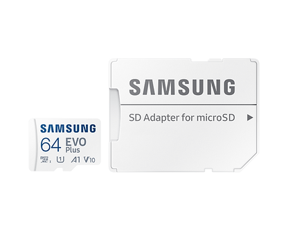 SAMSUNG EVO PLUS microSDXC Memory Card with Adapter 64GB/128GB/256GB/512GB Card up to 130MB/s Read, compatible to UHS-I