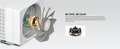 DeepCool ASSASSIN IV Premium CPU Air Cooler, Dual-Tower, 120/140mm FDB Fan Configuration, 7 Copper Heat Pipes, Quiet/Peformance Mode Switch