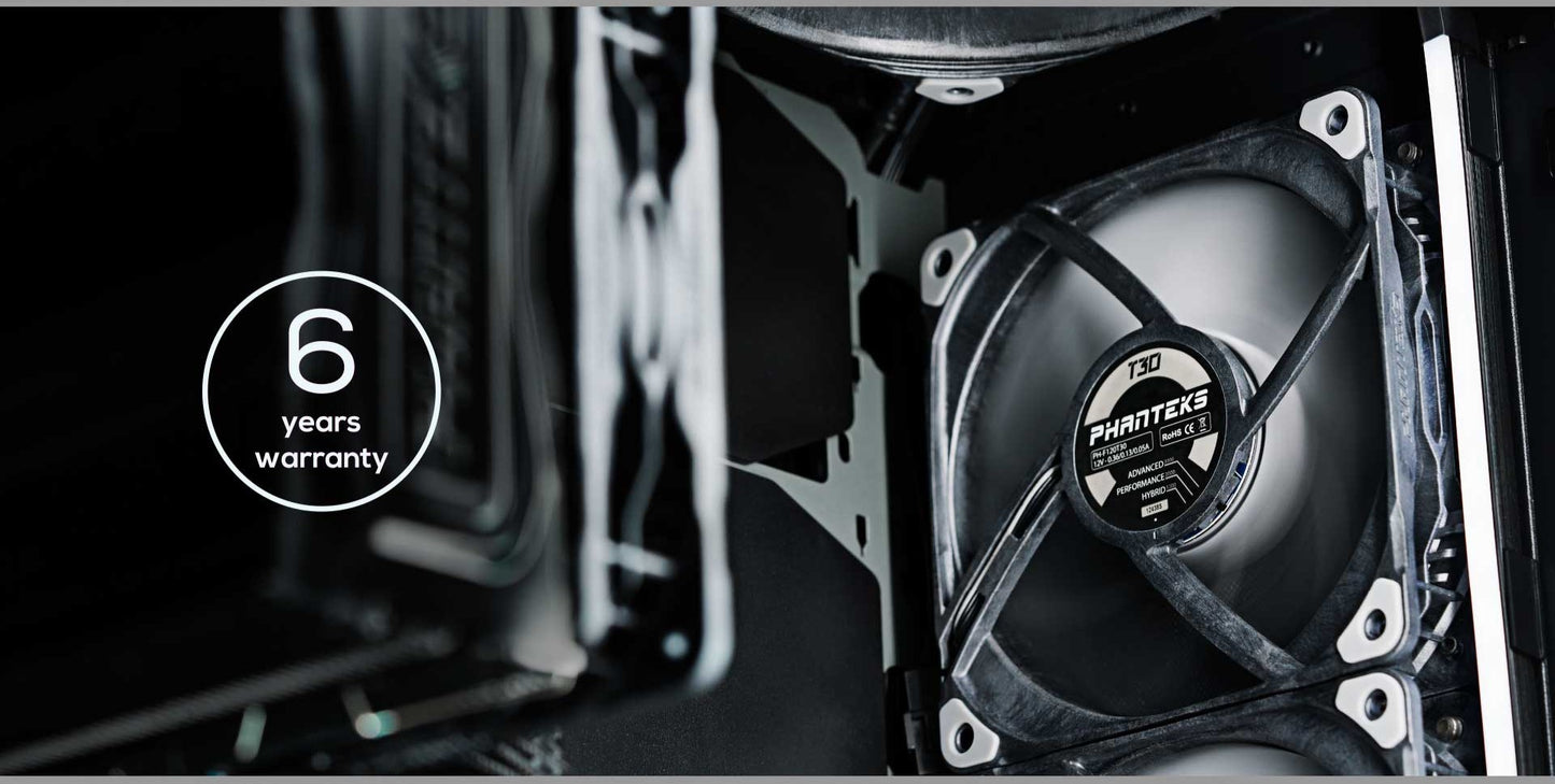 PHANTEKS T30 120mm PWM Triple-Mode Premium Fan 1Fan/3Fans BLACK