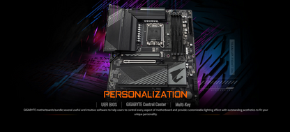 GIGABYTE B760 AORUS ELITE AX (rev. 1.x) Wi-Fi 6E DDR5 LGA 1700 M.2 PCIe 4.0 ATX Motherboard