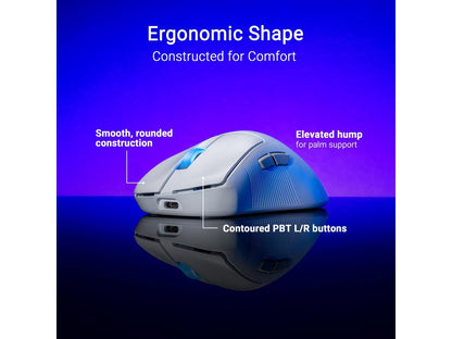 ASUS ROG Keris II Ace Wireless Gaming Mouse - 54 g, ROG AimPoint Pro 42000 DPI, AURA Sync, Tri-mode Connectivity