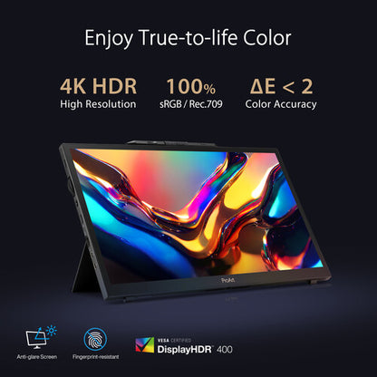 ASUS ProArt PA169CDV Pen Display 15.6" IPS, 4K UHD (3840x2160), WACOM EMR, 100% sRGB, Color Accuracy ΔE<2, Calman Verified, PANTONE Validated, USB-C, 10-point Touch, ASUS Dial, Control Panel