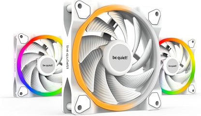 be quiet! Light Wings White 120mm PWM high-Speed Triple Pack, Premium ARGB Cooling Fan, 4-Pin - BL101