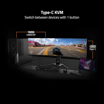 GIGABYTE M27U 27" SS IPS Gaming Monitor - UHD (3840x2160), 160Hz, 1ms MPRT, AMD FreeSync Premium Pro, Type C KVM - HDMI, DP, Type C, Height Adjustable