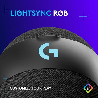 LOGITECH G Yeti Orb - Condenser RGB Gaming Mic with LIGHTSYNC (USB PLUG AND PLAY) - BLACK