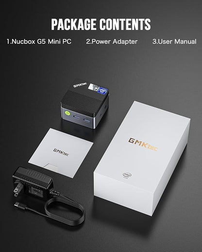GMKtec NucBox G5 Black - Intel N97 Processor (12GB RAM + 512GB SSD)