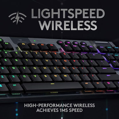 LOGITECH G915 TKL WHITE WIRELESS MECHANICAL GAMING KEYBOARD