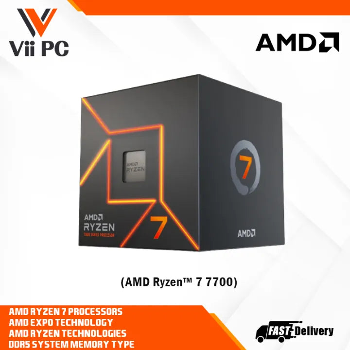 [LOCAL STOCK] AMD Ryzen 7 7700 TRAY AM5, 8-CORE, 16-THREAD Desktop Processors