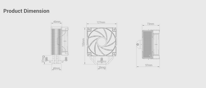 DeepCool AK400 PINK LIMITED CPU Cooler - 4 x 6mm Heatpipe Tower Cooler, Fluid Dynamic Bearing Fan, 220W TDP