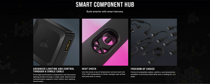 CORSAIR iCUE LINK System Hub - Connect Up to 14 CORSAIR iCUE LINK Devices - Auto Device Detection