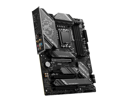 MSI Z790 GAMING PLUS WIFI 6E DDR5 PCIe 5.0, Lightning Gen 4 x4 M.2 with M.2 Shield Frozr LGA 1700 ATX Motherboard