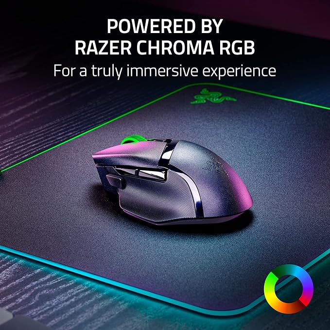 Razer Basilisk V3 X HyperSpeed Customizable Wireless Gaming Mouse with RGB Lighting