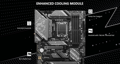 MSI Z790 GAMING PLUS WIFI 6E DDR5 PCIe 5.0, Lightning Gen 4 x4 M.2 with M.2 Shield Frozr LGA 1700 ATX Motherboard