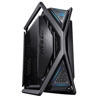 ASUS ROG HYPERION GR701 EATX CASE WITH BTF EDITION -  5 x 2.5" Bay, ARGB, 420mm Dual Radiator, 4x140mm Fans, Tempered Glass, 1 Yr Wty