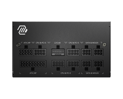 MSI MAG A750GL PCIE5 (750W) / A850GL PCIE5 (850W)  80 Plus® Gold Full Modular Power Supply - ATX 3.0 / PCIE 5.0 / Flat Cables / Supports NVIDIA® GeForce RTX™ 40 Series graphics cards (7 Year Warranty)