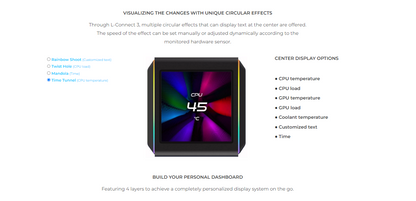 Lian Li Galahad II LCD AIO 280 CPU Liquid Cooler Black/White - 5 yrs Wty (2yrs for Fan)