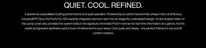ASUS ProArt LC 420 ALL-IN-ONE CPU LIQUID COOLER w illuminated system status meter & 3 Noctua NF-A14, PWM 140mm fans