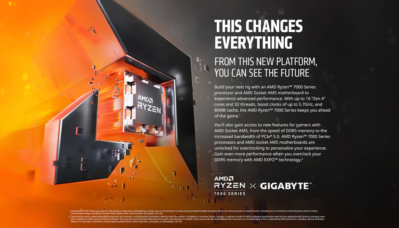 GIGABYTE X670E AORUS PRO X Wi-Fi 7 DDR5 AM5 M.2 PCIe 5.0 x16 slot ATX Gaming Motherboard
