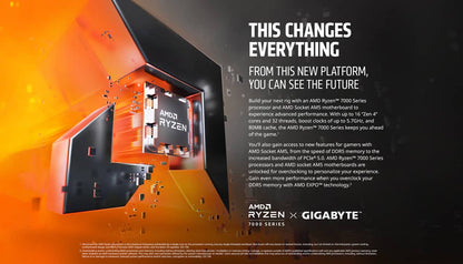 GIGABYTE X670E AORUS PRO X Wi-Fi 7 DDR5 AM5 M.2 PCIe 5.0 x16 slot ATX Gaming Motherboard