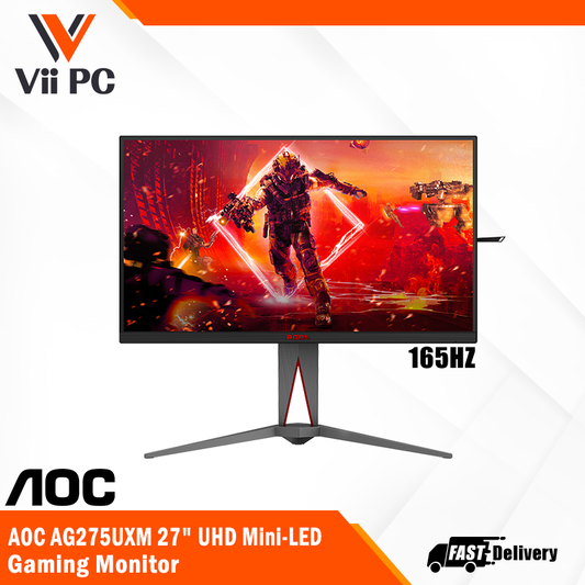 AOC AGON AG275UXM 27" 165Hz 1ms Fast IPS UHD 4K Mini-LED with Light FX Gaming Monitor