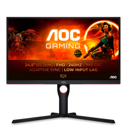 AOC 25G3Z - 24.5" FHD 240Hz IPS 0.5ms (MPRT) Gaming Monitor