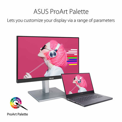 ASUS ProArt Display PA247CV Professional Monitor - 23.8" IPS, FHD (1920x1080), 100% sRGB, 100% Rec. 709, Color Accuracy ΔE<2, Calman Verified, USB-C, DisplayPort Daisy-chaining, ProArt Preset, ProArt Palette