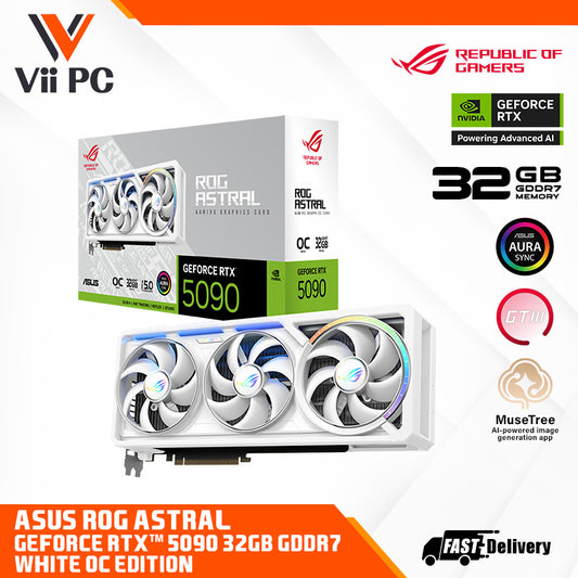 ASUS ROG Astral GeForce RTX™ 5090 32GB GDDR7 WHITE OC Edition Graphics Card