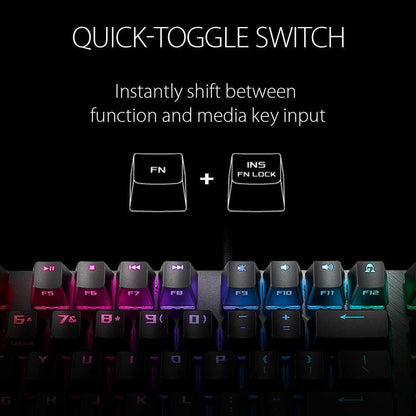 ASUS ROG Strix Scope TKL Deluxe Wired Mechanical RGB Gaming Keyboard (Cherry MX switches)