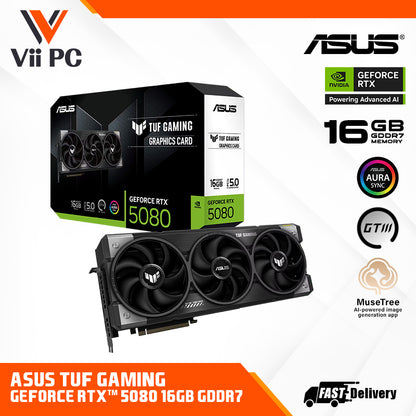 ASUS TUF Gaming GeForce RTX™ 5080 OC 16GB GDDR7 Graphics Card