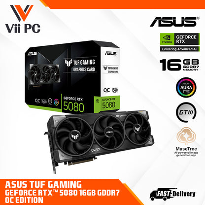 ASUS TUF Gaming GeForce RTX™ 5080 16GB GDDR7 OC Edition Graphics Card