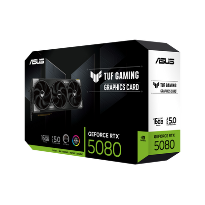 ASUS TUF Gaming GeForce RTX™ 5080 OC 16GB GDDR7 Graphics Card