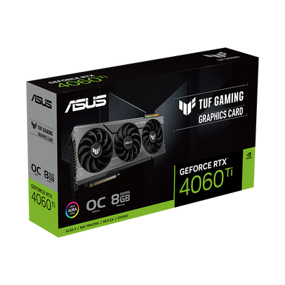 ASUS TUF GAMING GeForce RTX 4060 Ti OC 8GB DDR6 Graphics Card