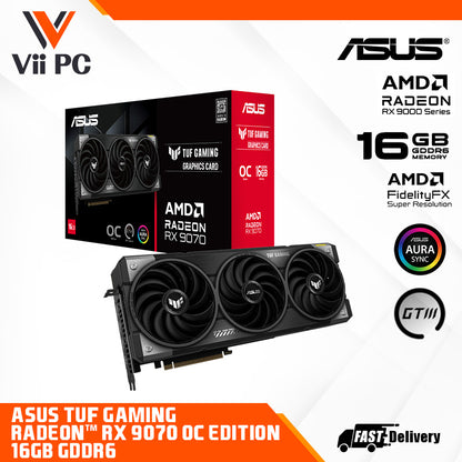 ASUS TUF Gaming Radeon RX 9070 OC Edition 16GB GDDR6 Graphics Card