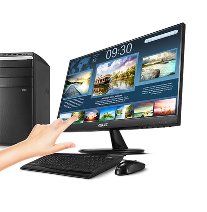 ASUS VT229H Touch Monitor - 22" (21.5" viewable) FHD (1920x1080), 10-point Touch, IPS, 178° Wide Viewing Angle, Frameless, Flicker free, Low Blue Light, HDMI, 7H Hardness