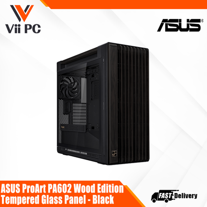 ASUS ProArt PA602 Wood Edition Mid Tower - Tempered Glass Panel
