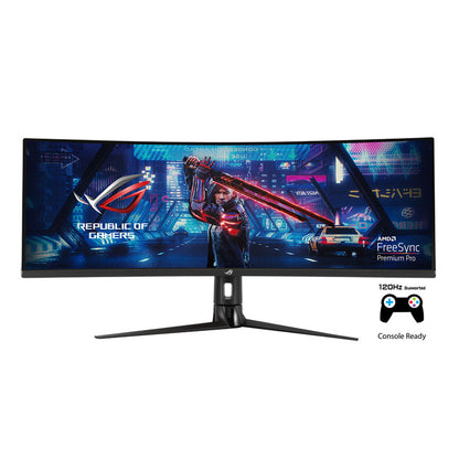 ASUS ROG Strix XG49VQ Super Ultra-Wide HDR Gaming Monitor - 49" 32:9 (3840 x 1080), 144Hz, FreeSync™ 2 HDR, DisplayHDR™ 400, DCI-P3: 90%, Shadow Boost