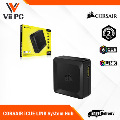 CORSAIR iCUE LINK System Hub - Connect Up to 14 CORSAIR iCUE LINK Devices - Auto Device Detection