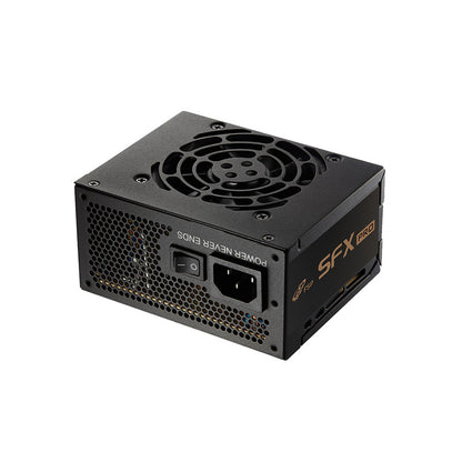 FSP SFX Pro 350W 80 Plus® Bronze Power Supply - DC to DC Output, SFX to ATX Adapter, Black Ribbon Cables