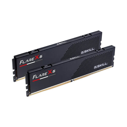 G.SKILL FLARE X5 (Compact Low-Profile Design): 32GB/64GB DDR5-6000/6400 MT/s - AMD EXPO Profile Ready, Dual Channel Kit (BLACK)
